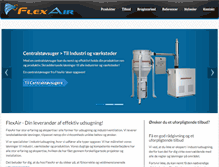 Tablet Screenshot of flexair.dk